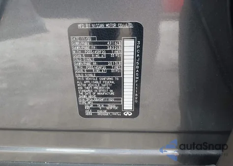 2021 Infiniti Qx50 Luxe from USA, damaged, VIN 3PCAJ5BA5MF111820